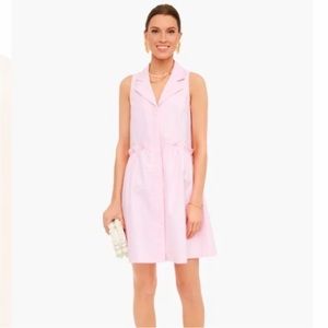 Tuckernuck Women’s Sleeveless Royal Shirt Dress in Pink